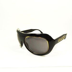 GUCCI GG 1108S 001 56-20-125 M Black Frame Grey Lens Aviator Sunglasses